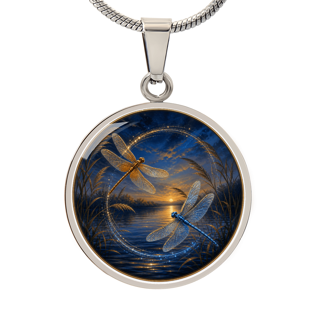 Two Dragonflies Necklace | Move Without Losing Us