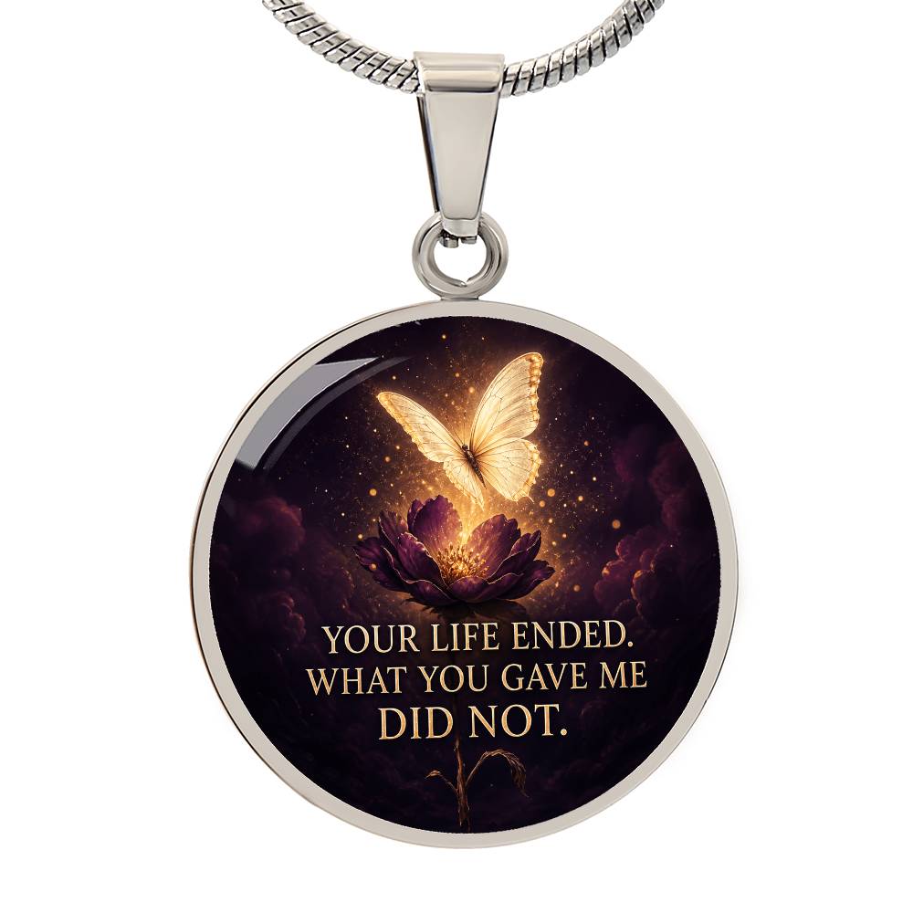 Butterfly Memorial Necklace | What You Gave Me Remains
