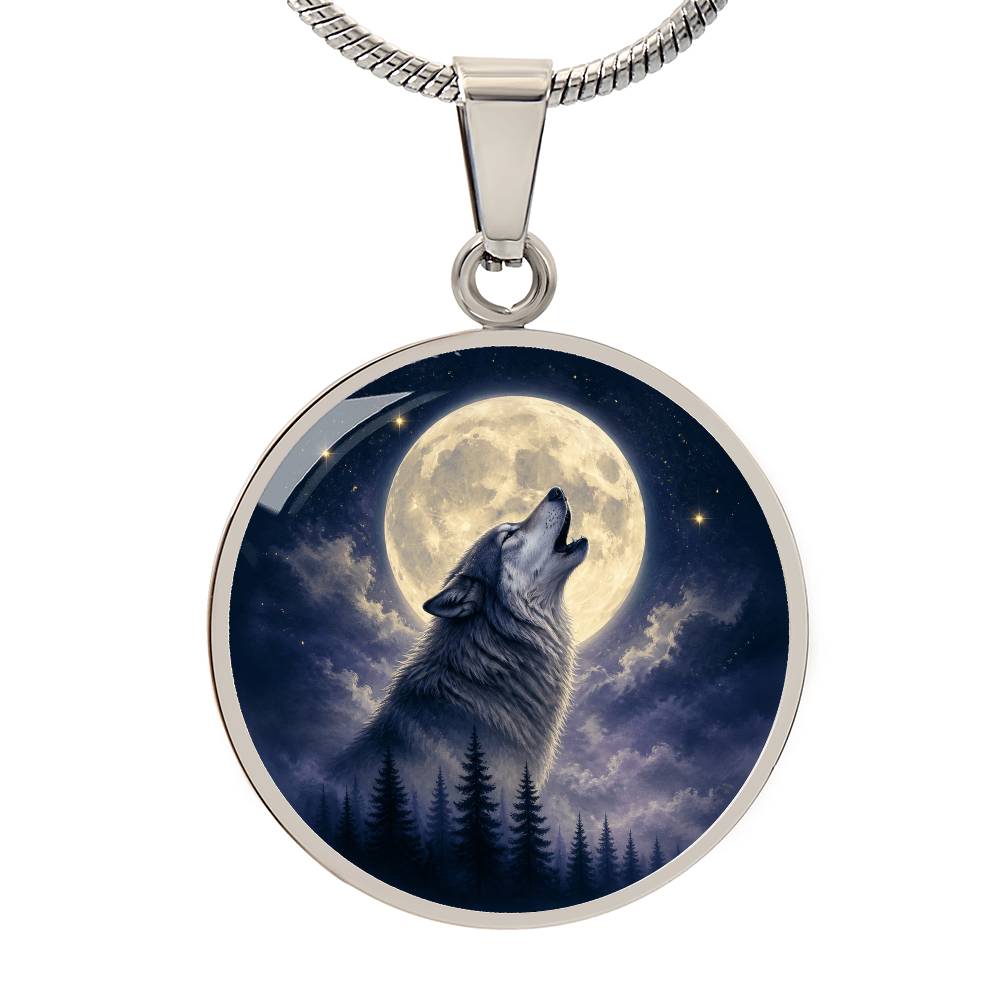 Wolf Moon Necklace | You Do Not Have to Shrink
