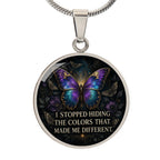 Colorful Butterfly Necklace | I Stopped Hiding