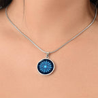 Throat Chakra Necklace | Expression Symbol Pendant