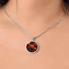 October Birth Flower Necklace | Marigold Pendant