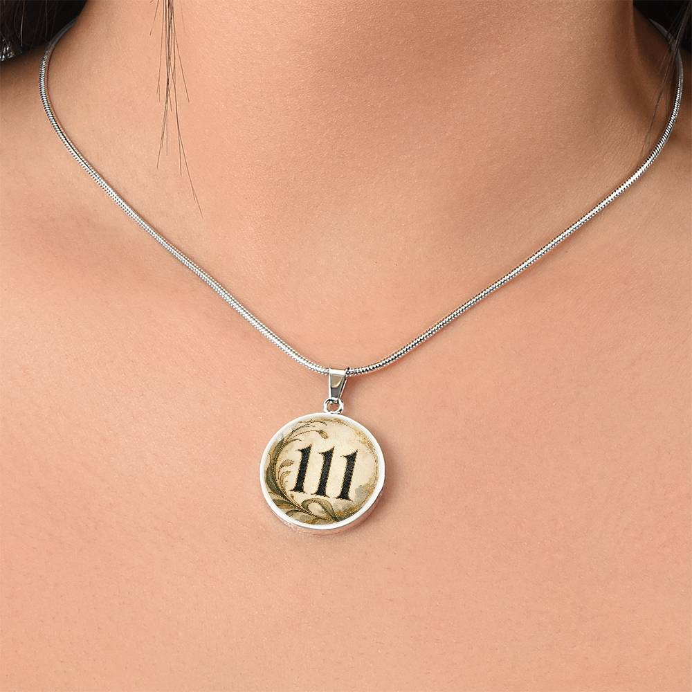 111 Angel Number Necklace | Trust the Quiet Yes