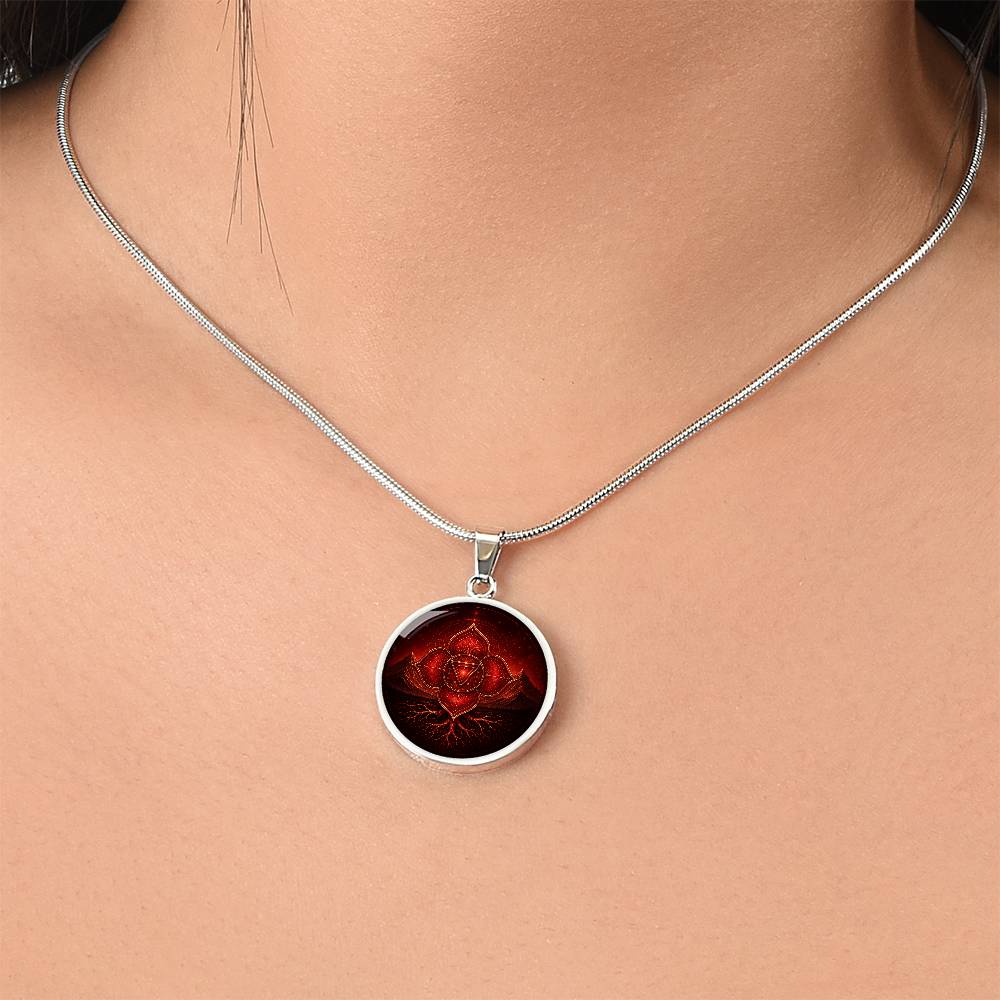 Root Chakra Necklace | Grounding Symbol Pendant