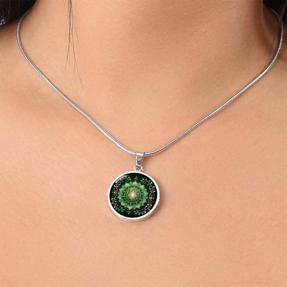Heart Chakra Necklace | Compassion Symbol Pendant