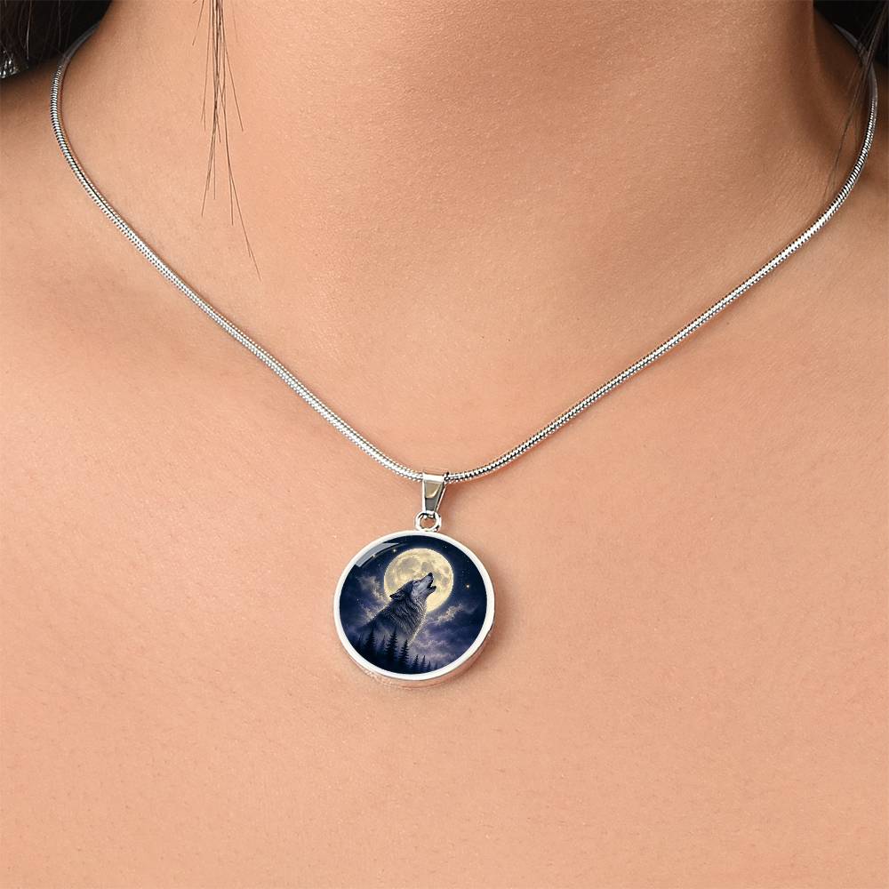 Wolf Moon Necklace | You Do Not Have to Shrink