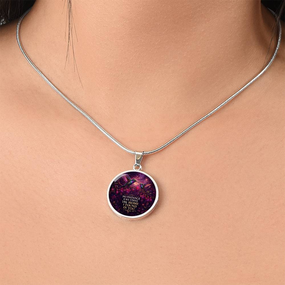 Mother Daughter Hummingbird Necklace | No Distance