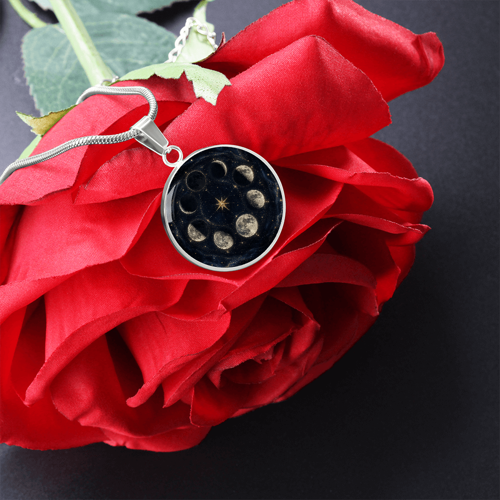 Moon Phases Necklace | Complete Lunar Cycle Pendant