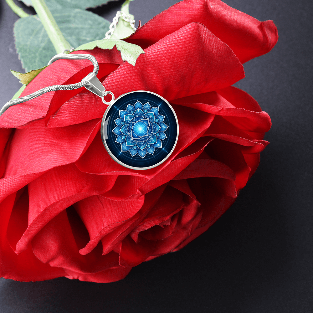 Throat Chakra Necklace | Expression Symbol Pendant