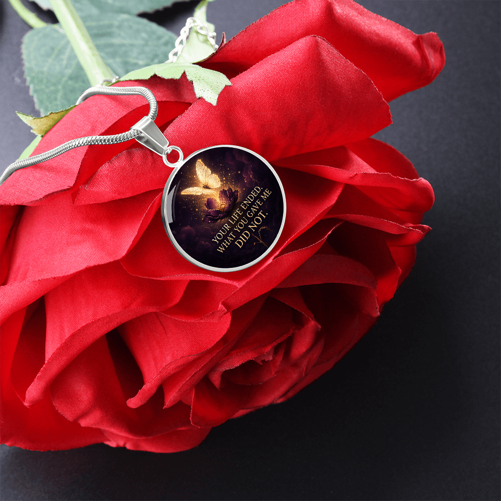 Butterfly Memorial Necklace | What You Gave Me Remains