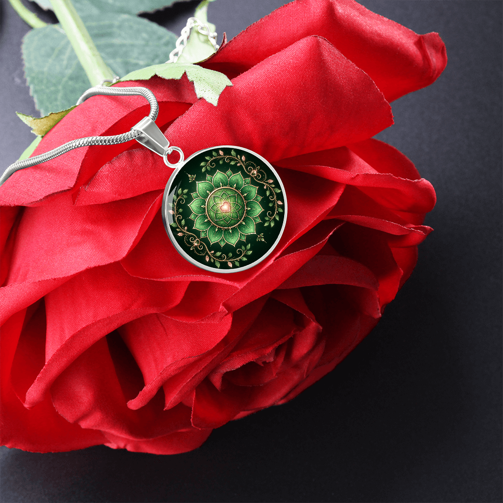 Heart Chakra Necklace | Compassion Symbol Pendant