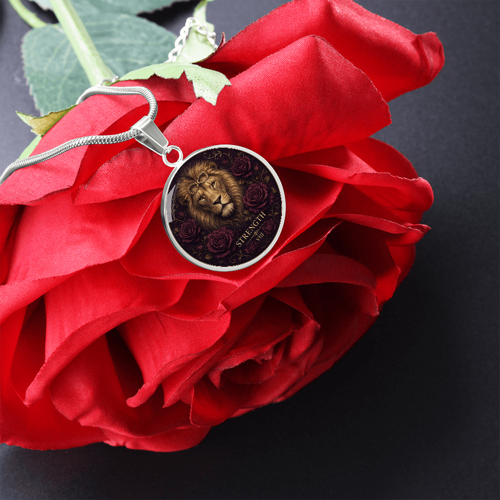 Strength Tarot Necklace | Quiet Courage Pendant