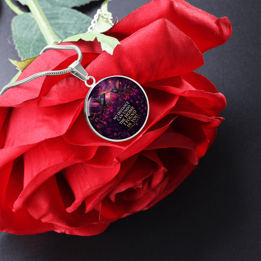 Mother Daughter Hummingbird Necklace | No Distance