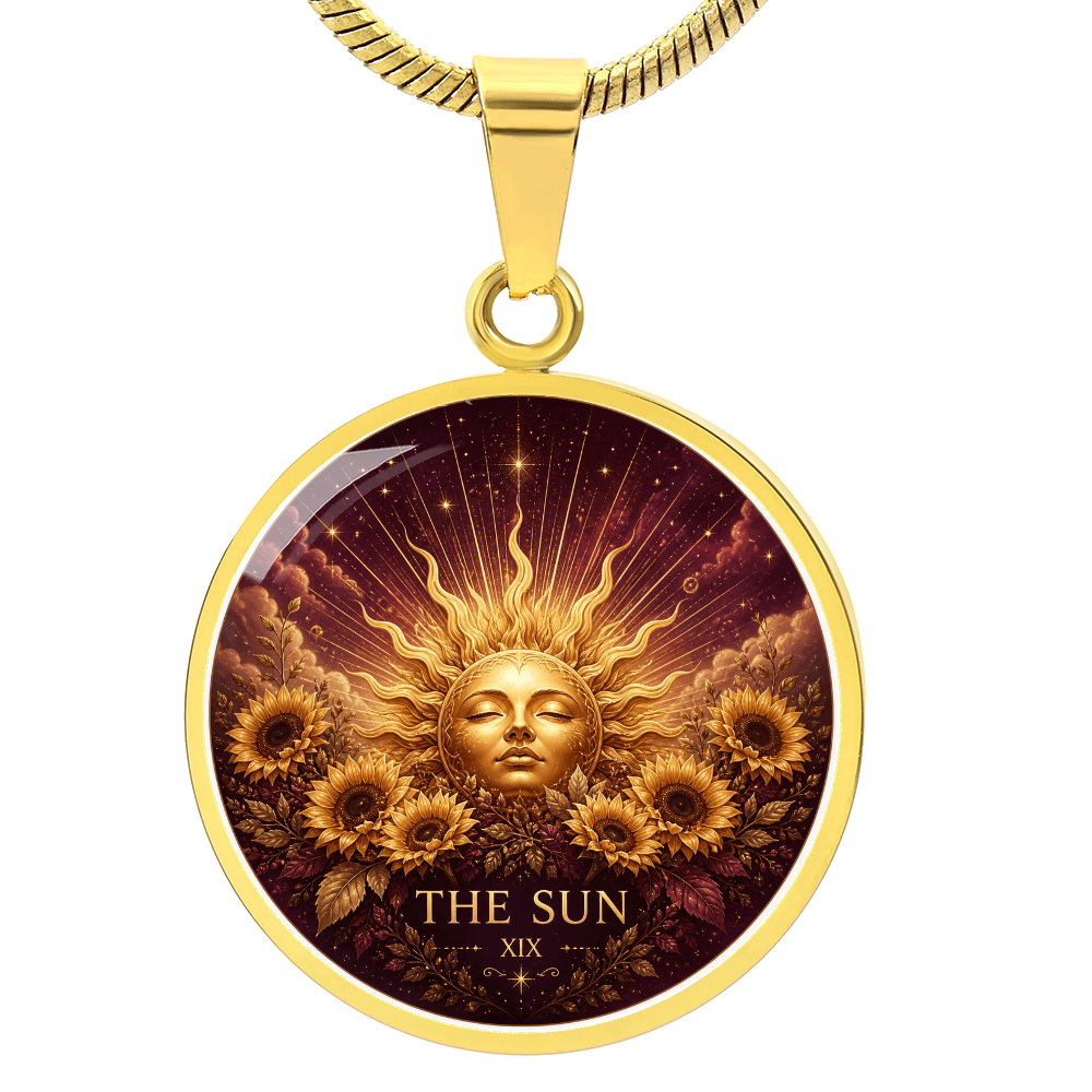 The Sun Tarot Necklace | Joy and Clarity Pendant