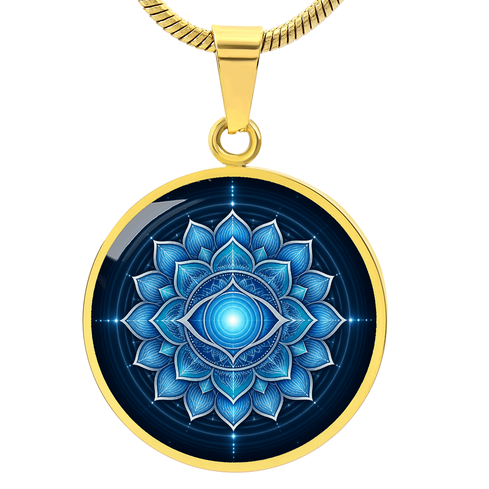 Throat Chakra Necklace | Expression Symbol Pendant