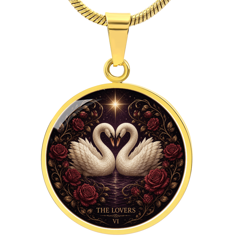The Lovers Tarot Necklace | Connection and Choice Pendant