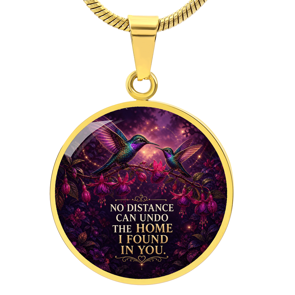 Mother Daughter Hummingbird Necklace | No Distance