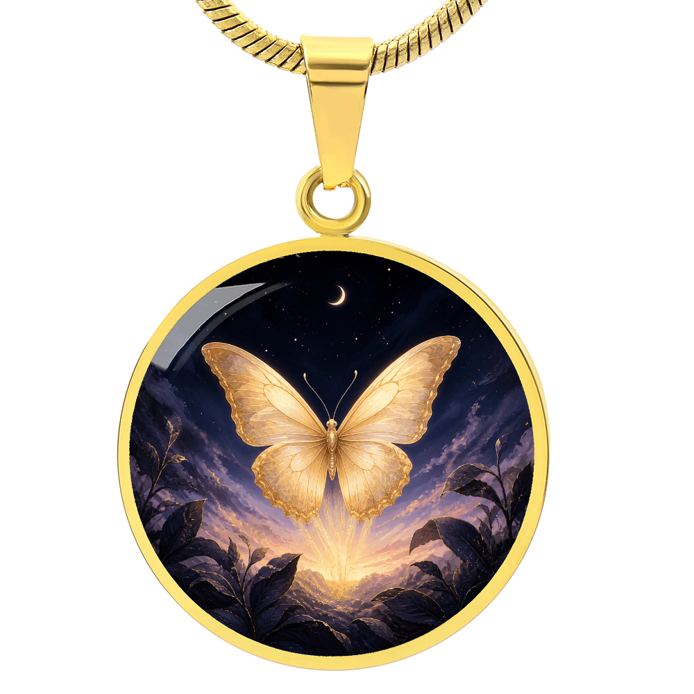 Gold Butterfly Necklace | Your Wings Remember the Dark