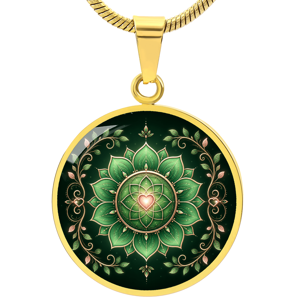 Heart Chakra Necklace | Compassion Symbol Pendant
