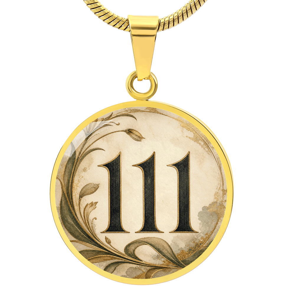 111 Angel Number Necklace | Trust the Quiet Yes