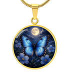 Blue Butterfly Necklace | Love Changes Form