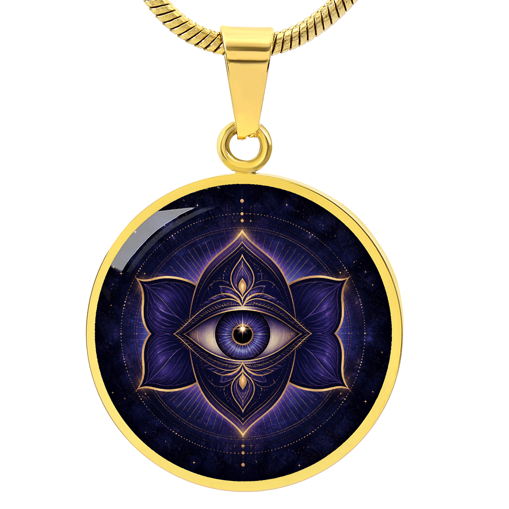 Third Eye Chakra Necklace | Insight Symbol Pendant