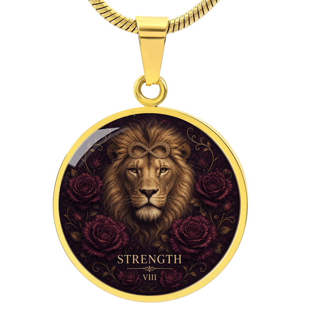 Strength Tarot Necklace | Quiet Courage Pendant