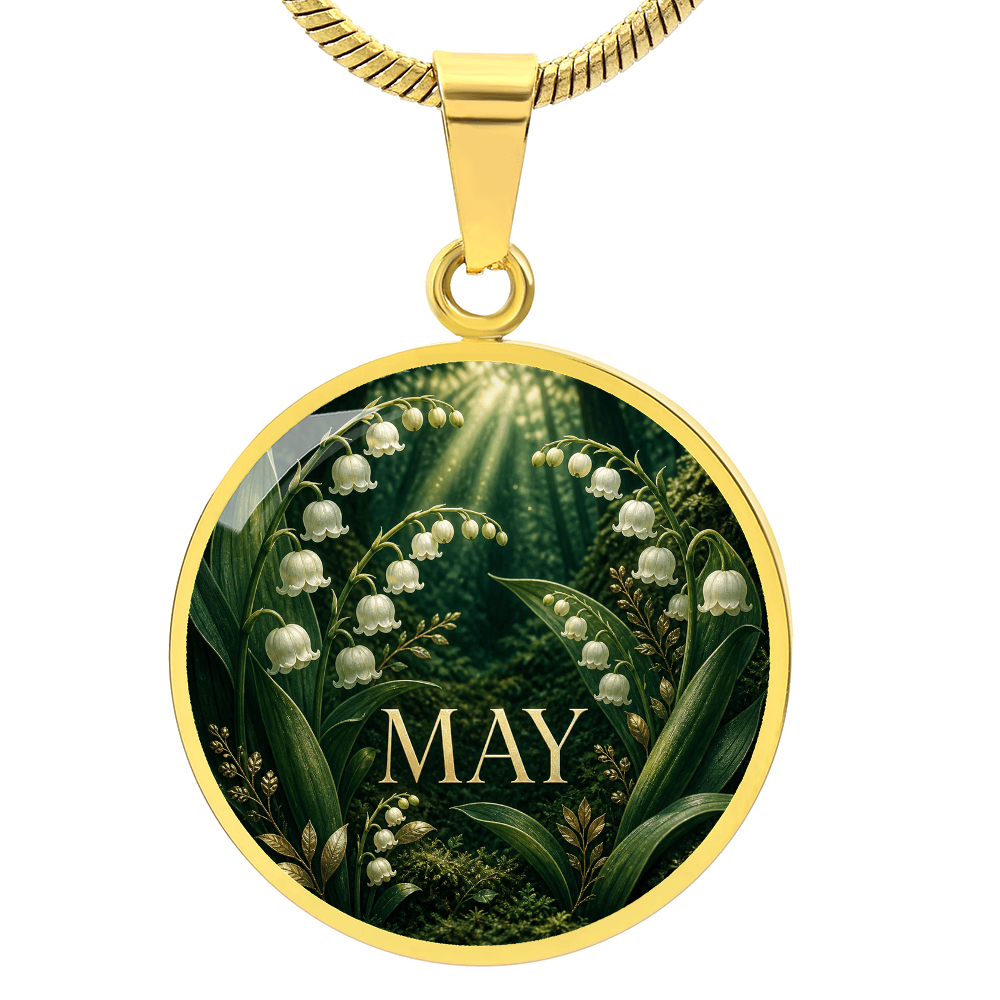May Birth Flower Necklace | Lily of the Valley Pendant
