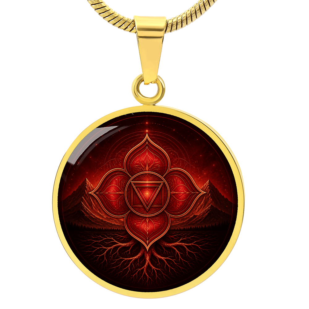 Root Chakra Necklace | Grounding Symbol Pendant