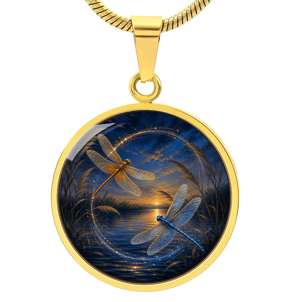Two Dragonflies Necklace | Move Without Losing Us