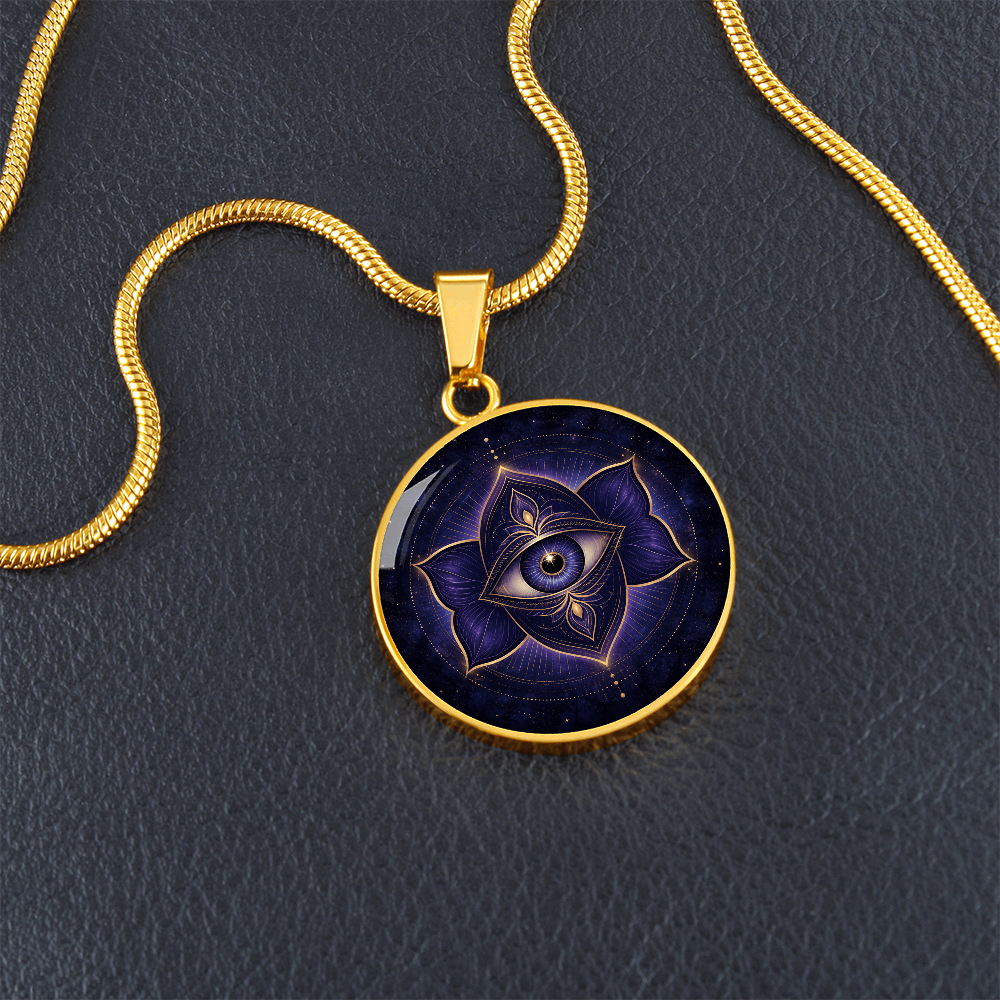 Third Eye Chakra Necklace | Insight Symbol Pendant