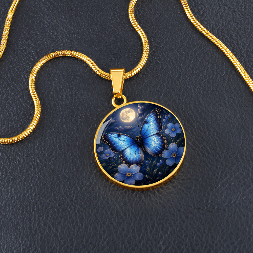 Blue Butterfly Necklace | Love Changes Form