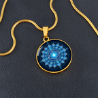 Throat Chakra Necklace | Expression Symbol Pendant