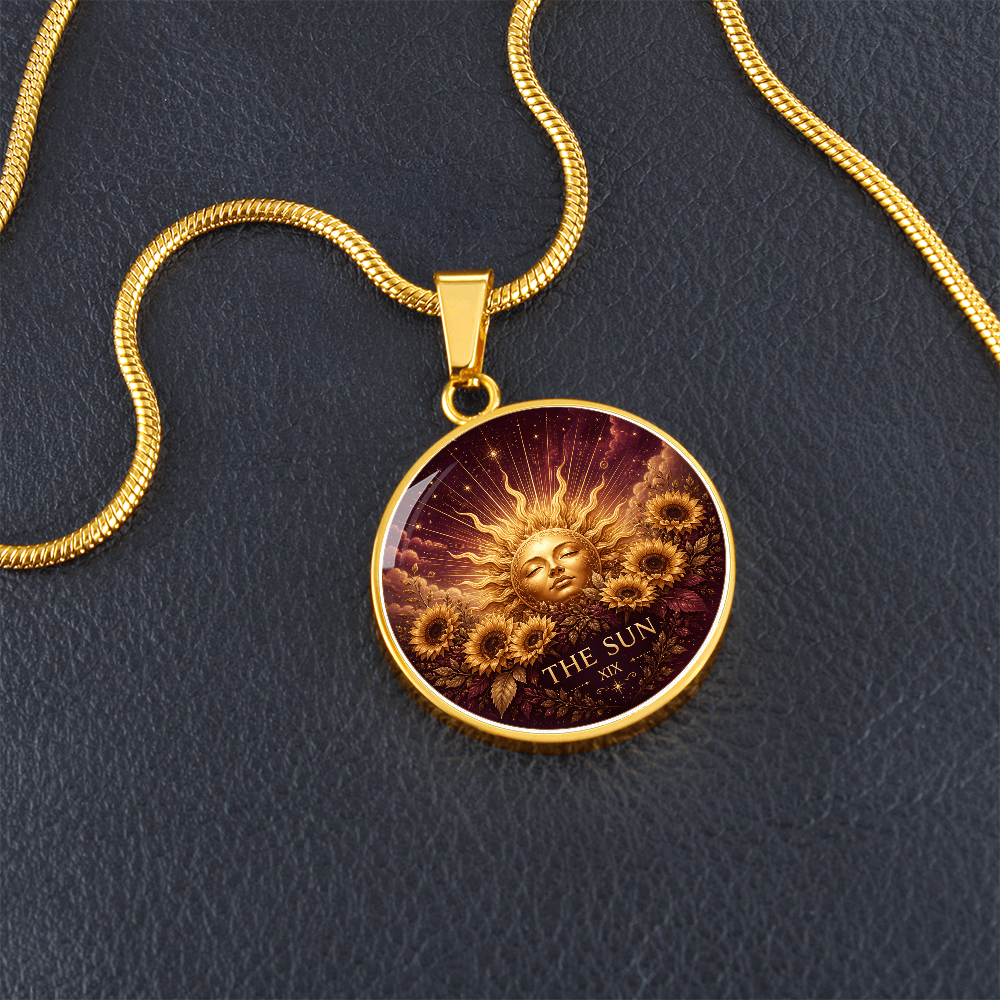 The Sun Tarot Necklace | Joy and Clarity Pendant