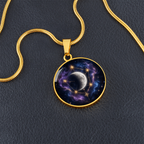 Moon and Stars Necklace | Celestial Pendant