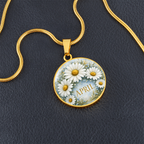 April Birth Flower Necklace | Daisy Pendant