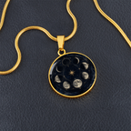 Moon Phases Necklace | Complete Lunar Cycle Pendant