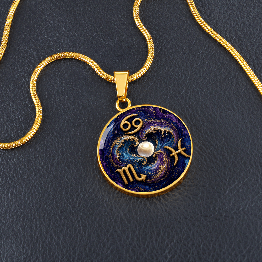 Water Signs Zodiac Necklace | Feel Without Disappearing