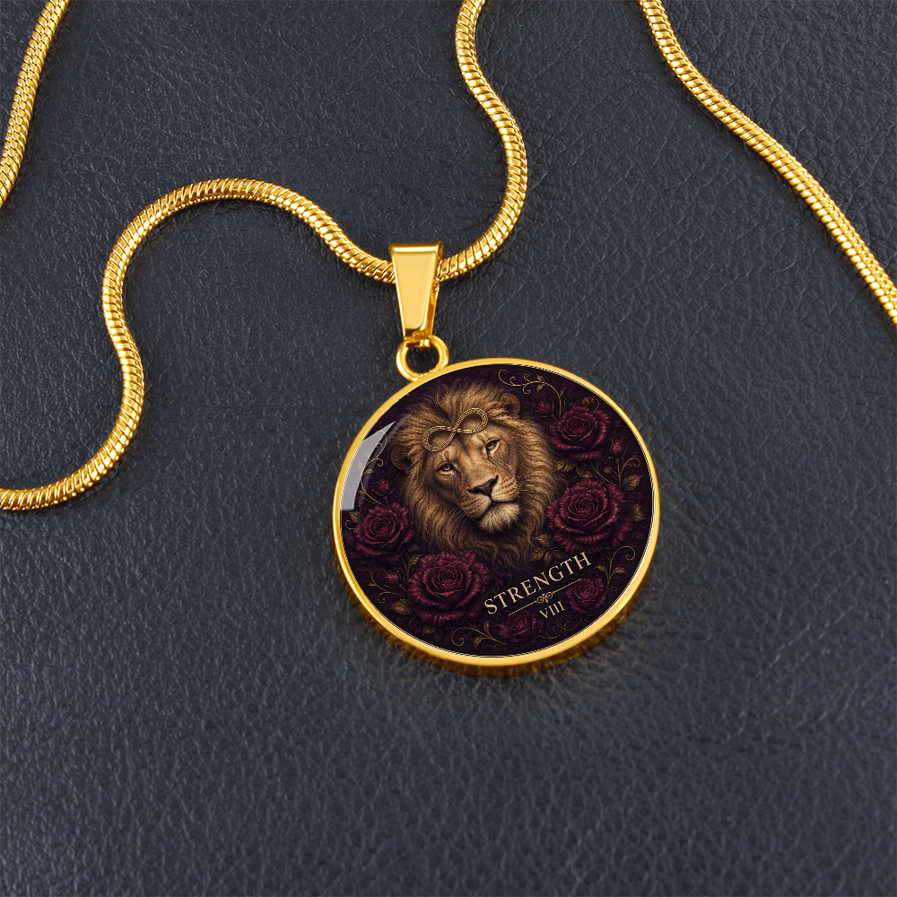 Strength Tarot Necklace | Quiet Courage Pendant