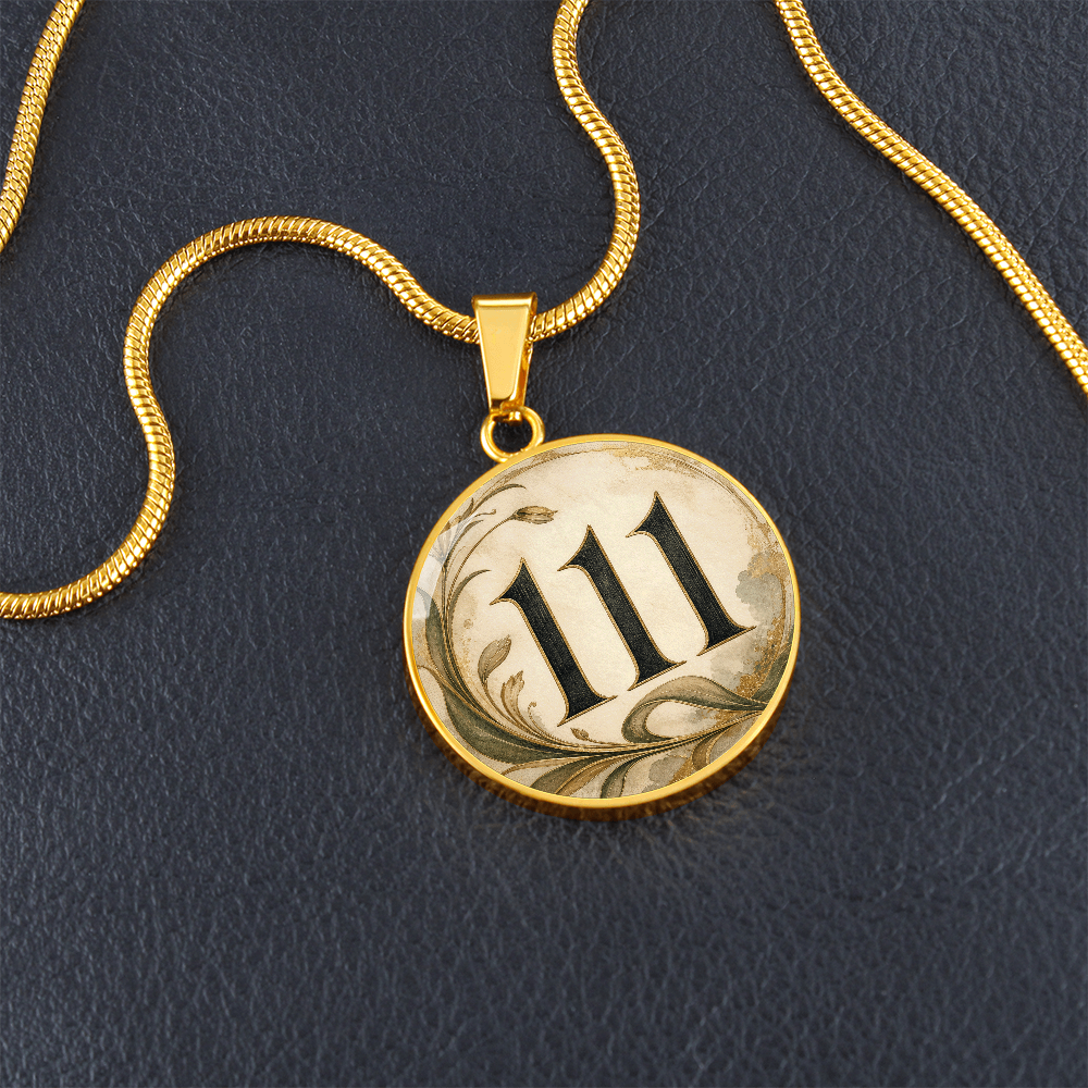 111 Angel Number Necklace | Trust the Quiet Yes