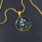 December Birth Flower Necklace | Narcissus Pendant