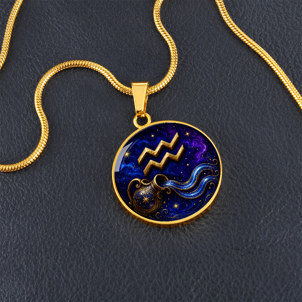 Aquarius Zodiac Necklace | Think Larger