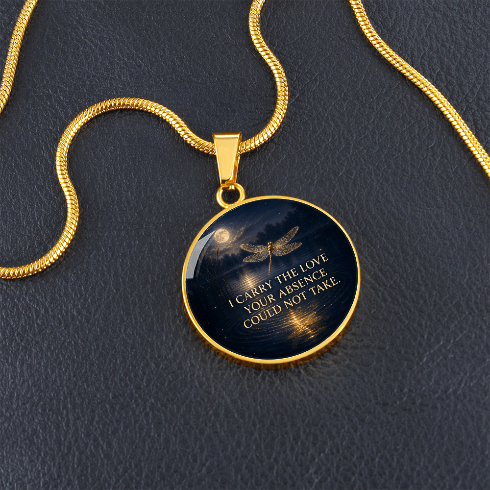Dragonfly Memorial Necklace | Love Absence Could Not Take