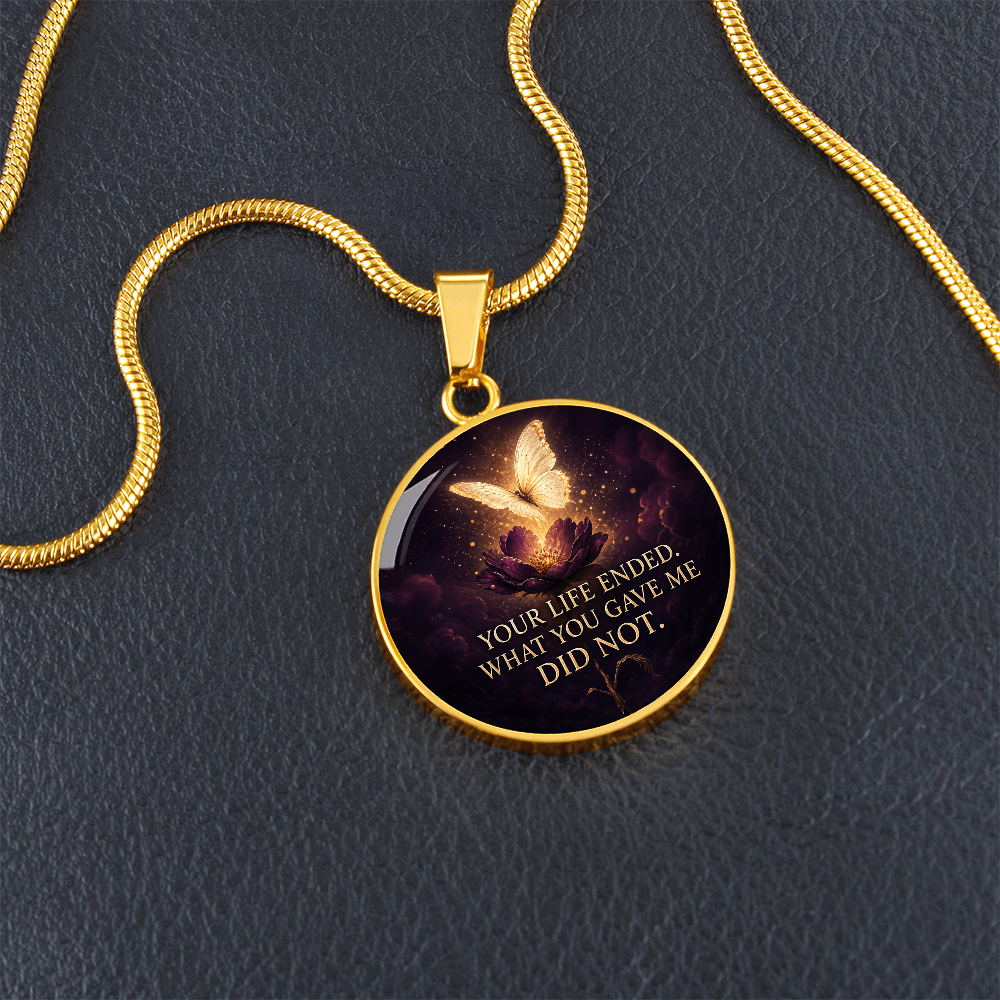 Butterfly Memorial Necklace | What You Gave Me Remains