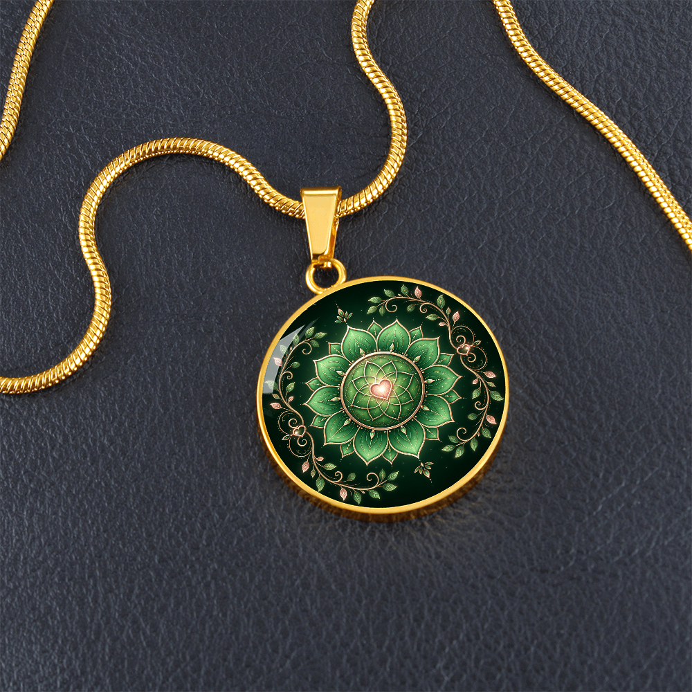 Heart Chakra Necklace | Compassion Symbol Pendant