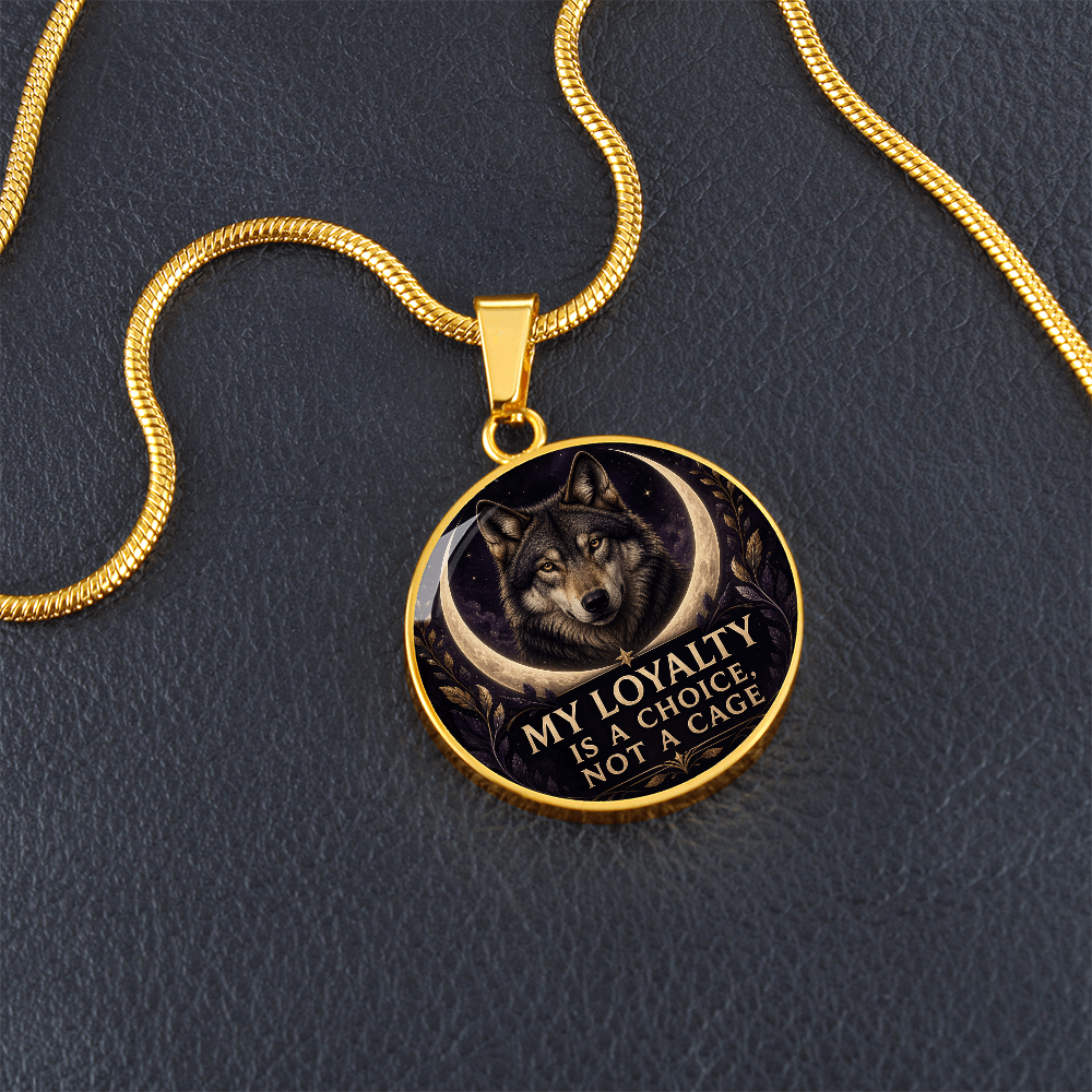 Wolf Necklace | My Loyalty Is a Choice, Not a Cage