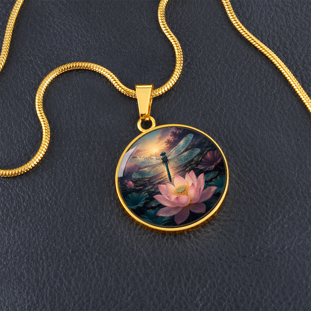 Dragonfly Lotus Necklace | Begin Again Honestly