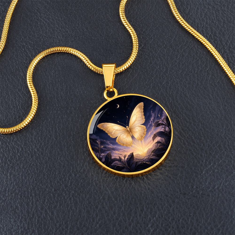 Gold Butterfly Necklace | Your Wings Remember the Dark