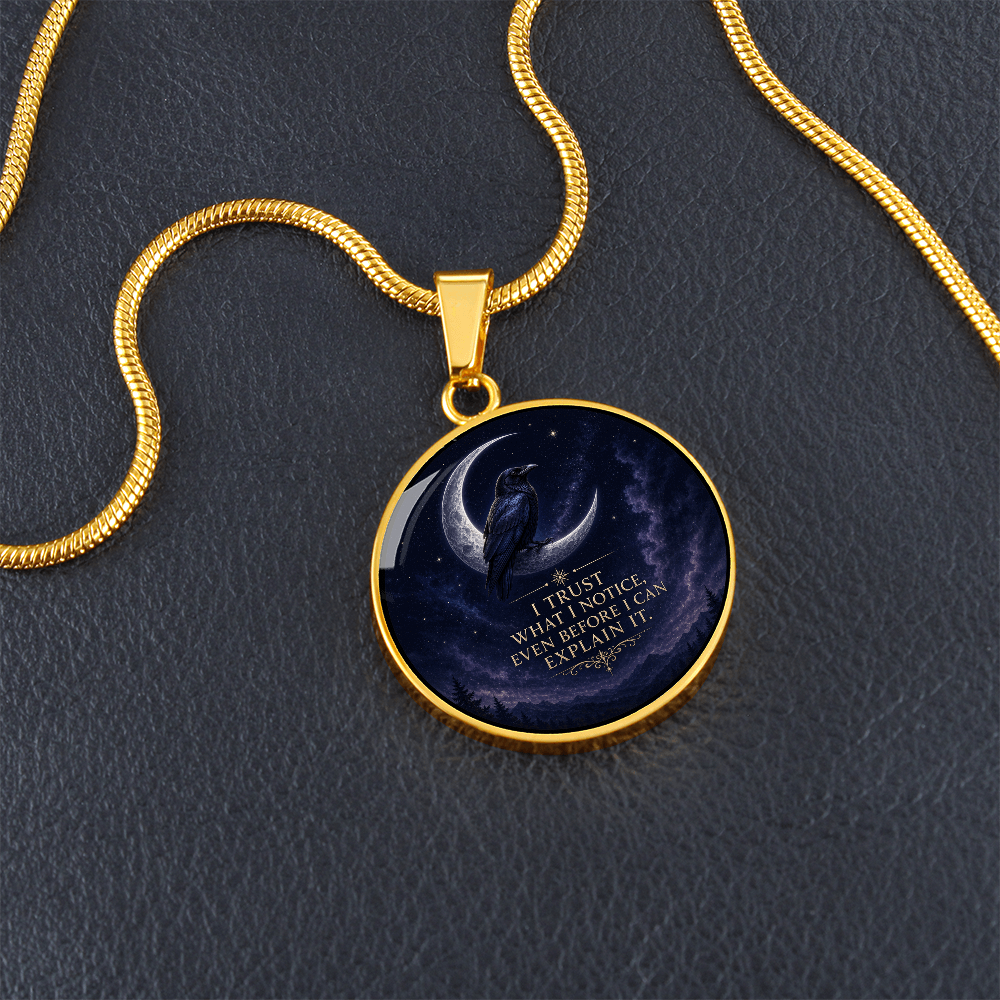 Raven Moon Necklace | Trust What You Notice