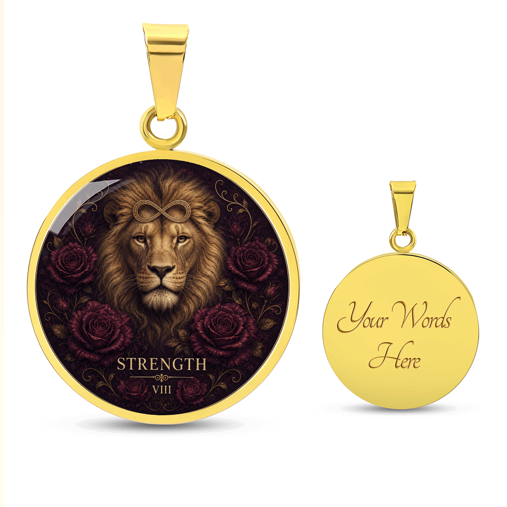 Strength Tarot Necklace | Quiet Courage Pendant